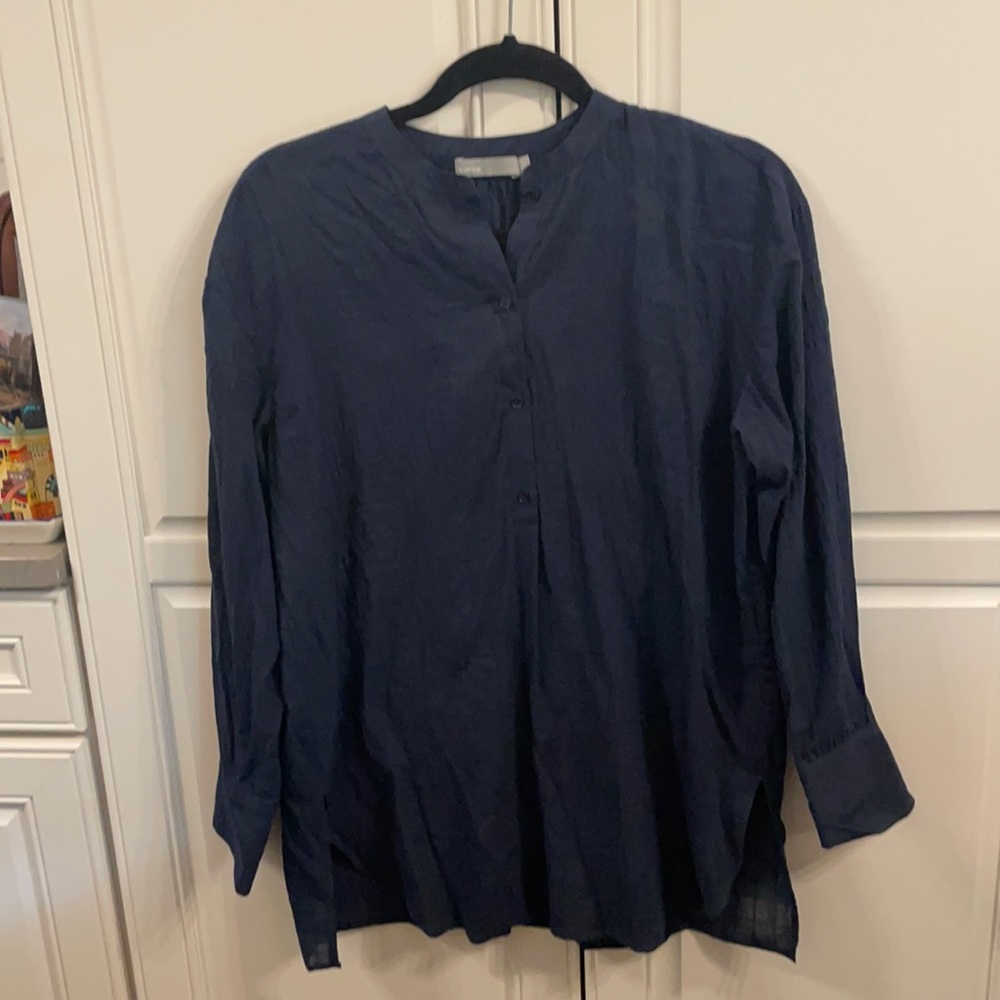 Vince navy blouse